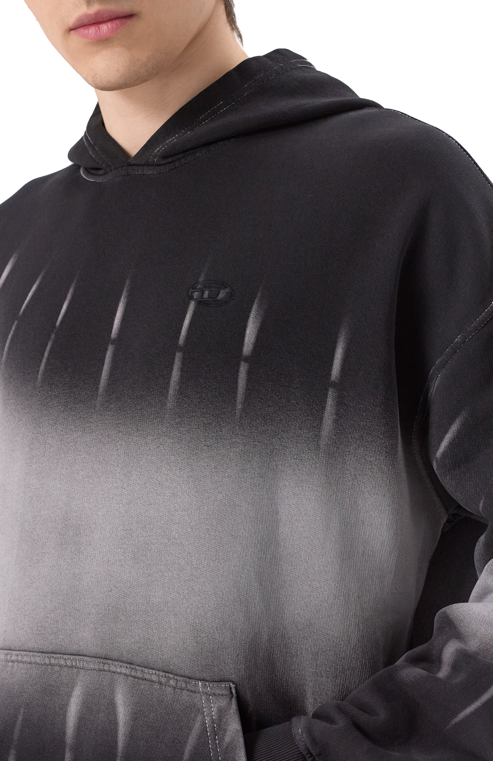 Хлопковое худи DIESEL, арт. A16123/0SLBP, фото 5