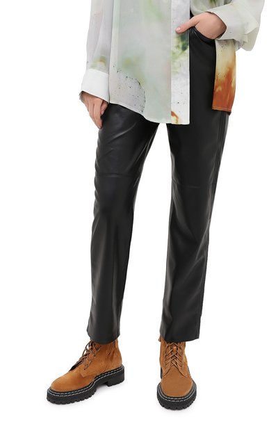 Брюки NANUSHKA, арт. VINNI_BLACK_VEGAN LEATHER, фото 3