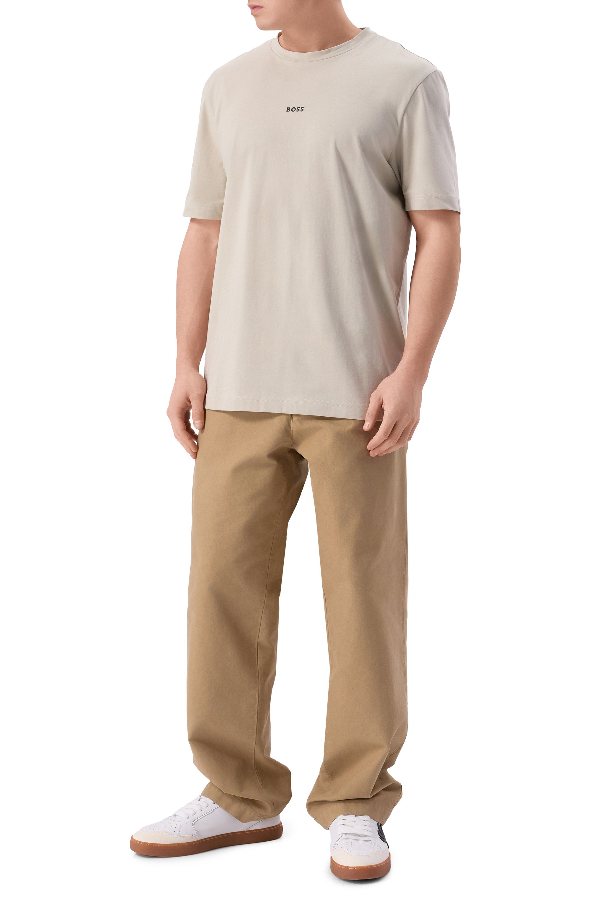 Хлопковая футболка BOSS ORANGE, арт. 50473278, фото 2