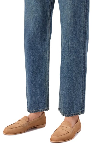 Женские замшевые пенни-лоферы SANTONI, арт. WUVG72025G0MSAEA