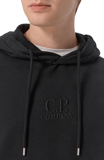 Хлопковое худи C.P. COMPANY черного цвета по цене 38600 руб., арт. RFCMSS719B/006372G, фото 5 Хлопковое худи C.P. COMPANY, арт. RFCMSS719B/006372G, фото 5