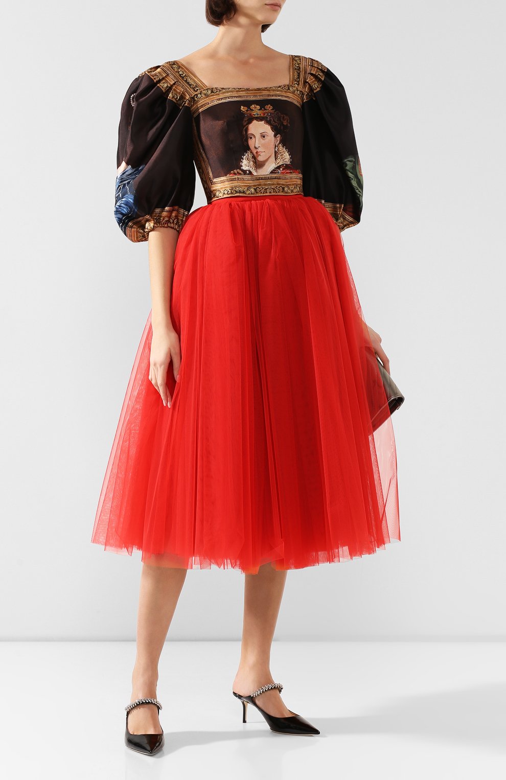 Шелковый топ DOLCE & GABBANA, арт. F73T8T/GDQ09, фото 2