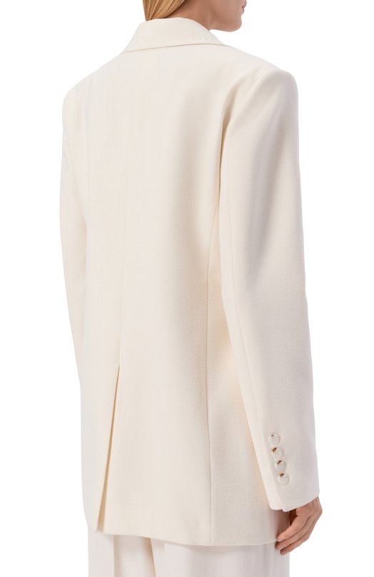 Жакет из шерсти и шелка Shervarli JB26-0015 Кремовый  JB26-0015 Фото 4
