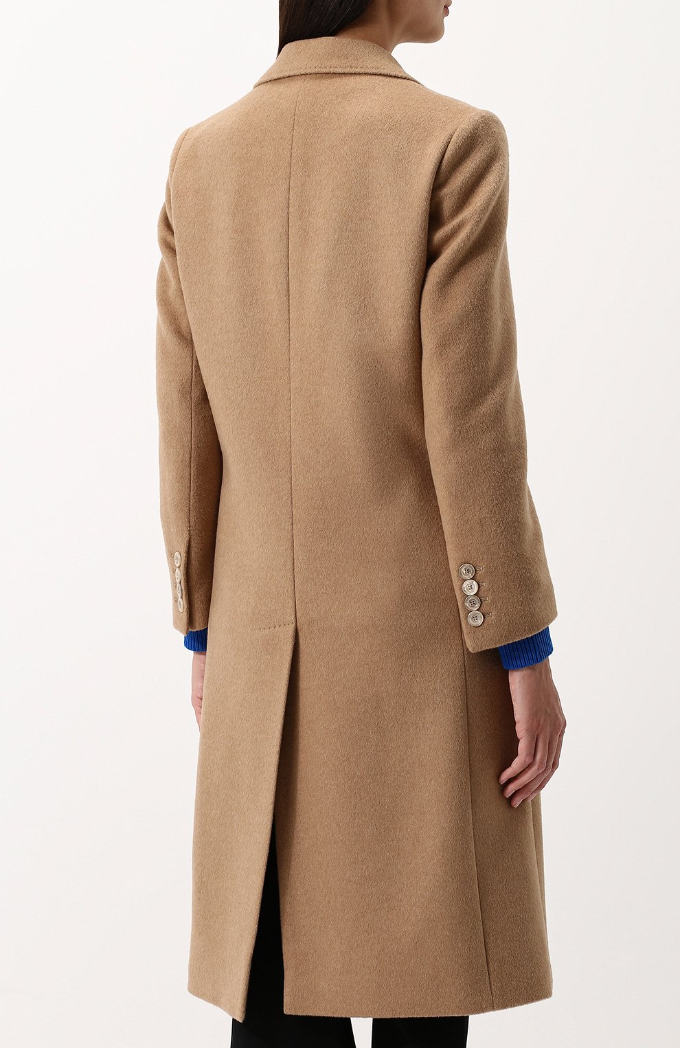Однотонное шерстяное пальто с  декоративной отделкой GUCCI, арт. 495135/ZKK51, фото 4