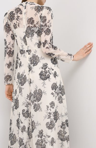 Шелковое платье REDVALENTINO черно-белого цвета по цене 104500 руб., арт. UR3VAR80/56F, фото 4 Шелковое платье REDVALENTINO, арт. UR3VAR80/56F, фото 4