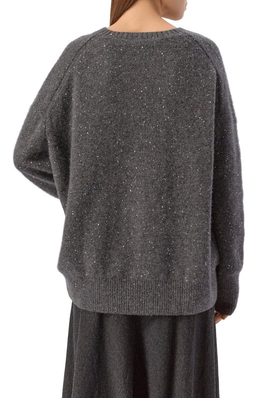 Свитер из кашемира и хлопка Addicted NY103-1 Серый  NY103-1 Фото 4