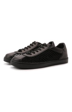 Комбинированные кеды helena GIANVITO ROSSI, арт. S25400.W1BLK.CGGNENE, фото 1
