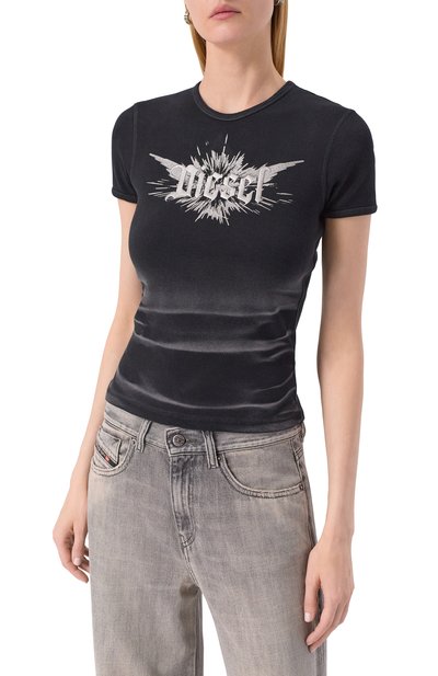 Хлопковая футболка DIESEL, арт. A14231/0WFBM, фото 3