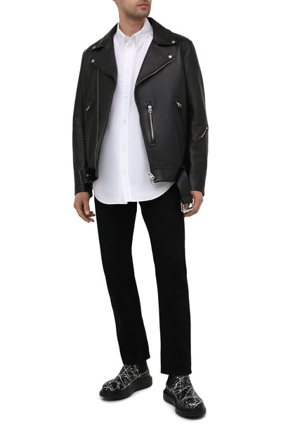 Кожаные челси ALEXANDER MCQUEEN, арт. 647178/WHFLB, фото 2