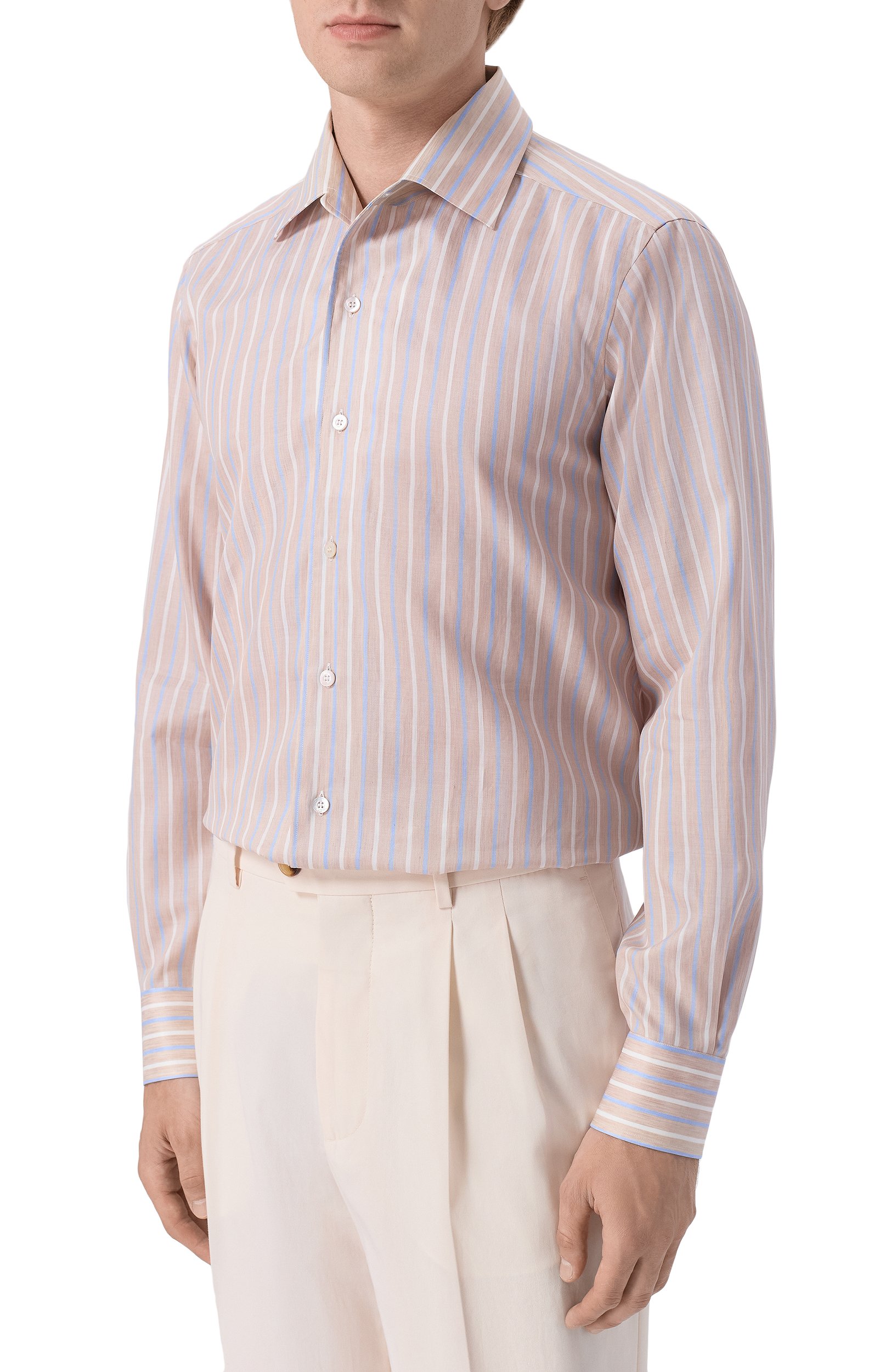 Сорочка из хлопка и льна MVST, арт. M26.CSM.B405/749-C0TT0N/LINEN, фото 3