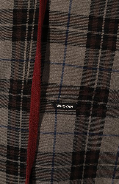 Рубашка WHO_AM коричневого цвета по цене 26000 руб., арт. MS1-SV238-BRN, фото 5 Рубашка WHO_AM, арт. MS1-SV238-BRN, фото 5