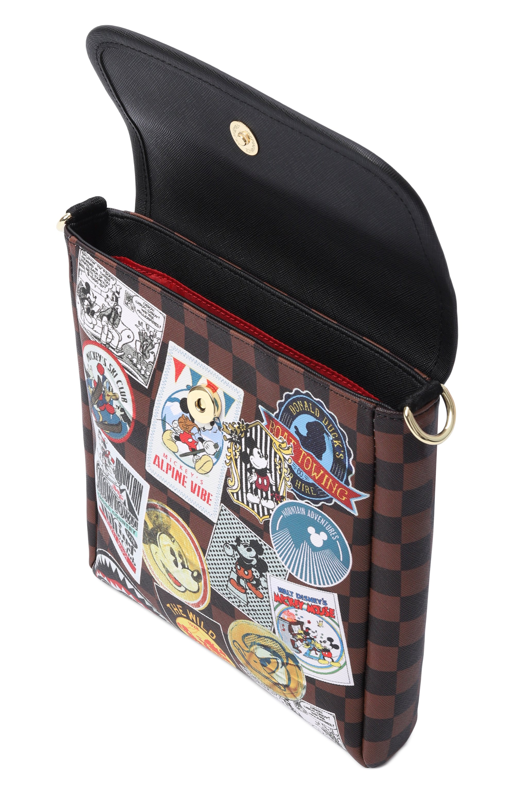 Сумка mickey mouse global mogul SPRAYGROUND, арт. 910B8937NSZ/MICKEY M0USE GL0BAL M0GUL MESSENGER SL, фото 3