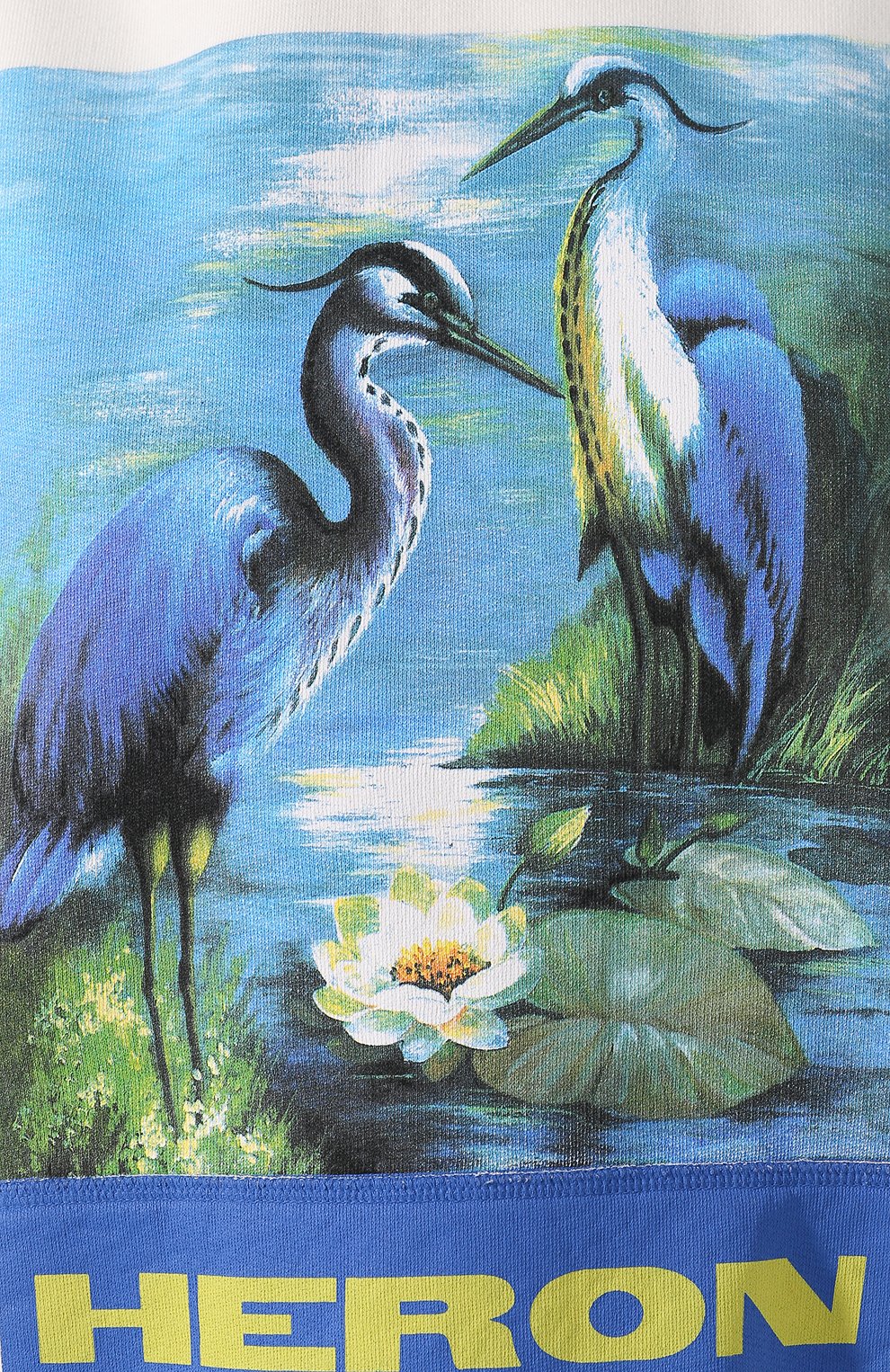 Хлопковое худи HERON PRESTON белого цвета по цене 29750 руб., арт. HWBB001E198080220288, фото 5 Хлопковое худи HERON PRESTON, арт. HWBB001E198080220288, фото 5