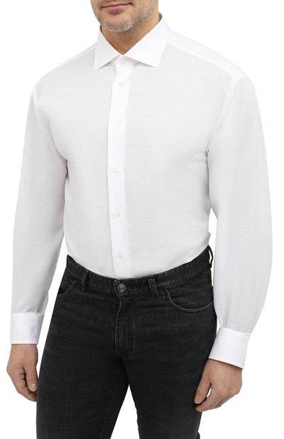 Сорочка из хлопка и льна BRIONI, арт. RCL400/P708Y, фото 3