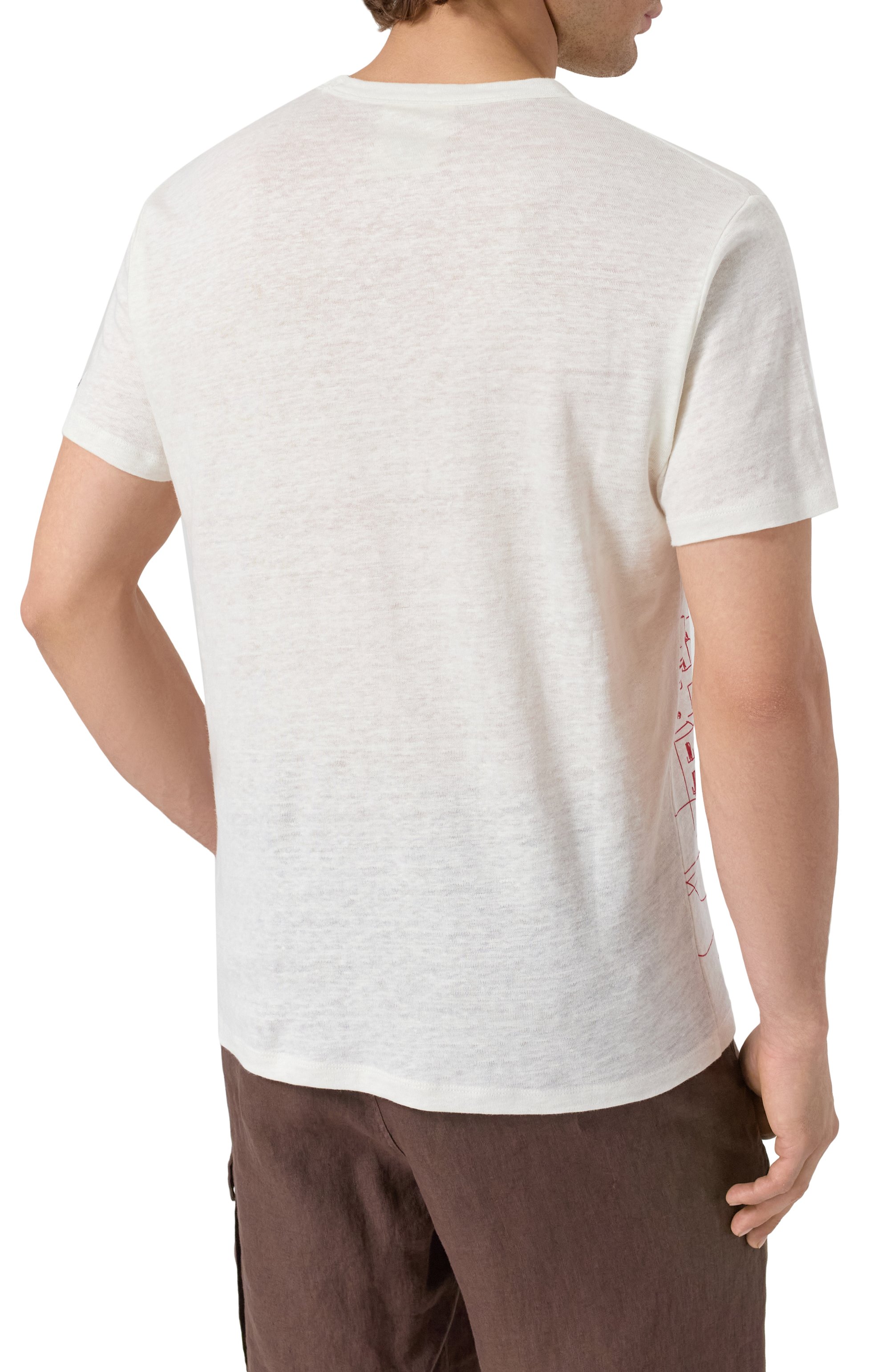 Льняная футболка MC2 SAINT BARTH, арт. STBM ECSTASEA/02844H, фото 4