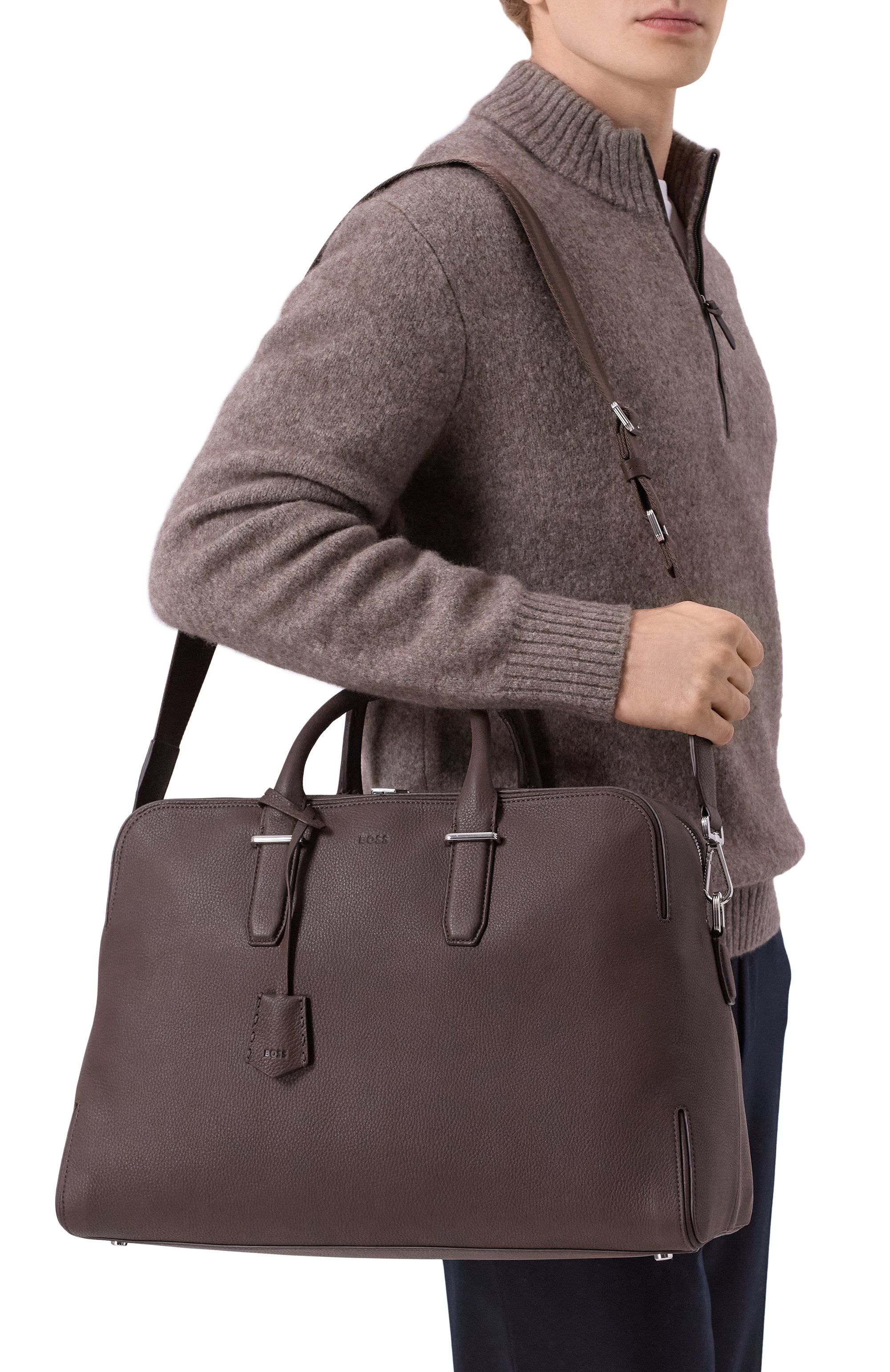 Сумка madison BOSS темно-коричневого цвета по цене 89950 руб., арт. 50548231, фото 2 Сумка madison BOSS, арт. 50548231, фото 2