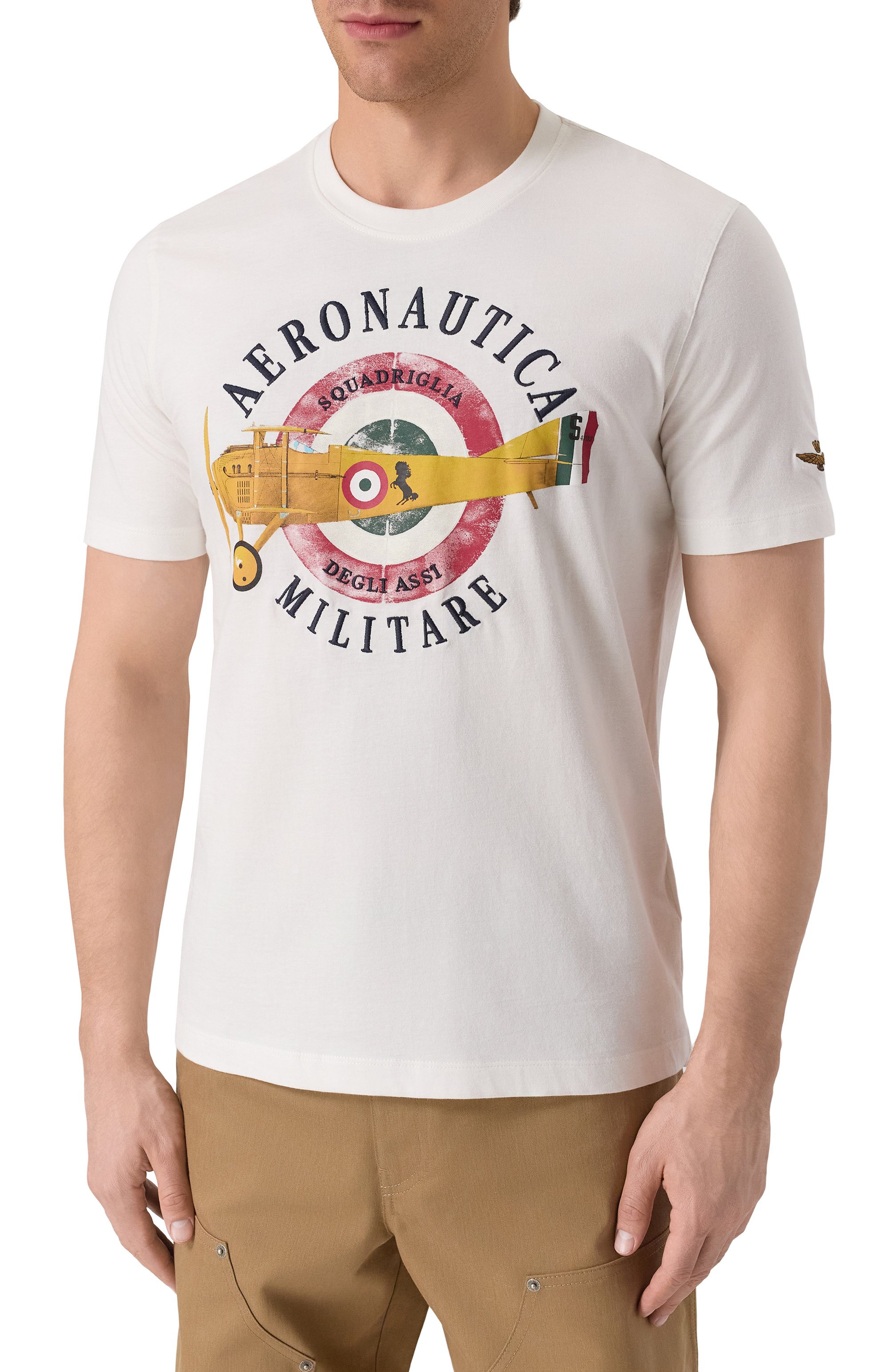 Хлопковая футболка AERONAUTICA MILITARE, арт. 251TS2414J641, фото 3