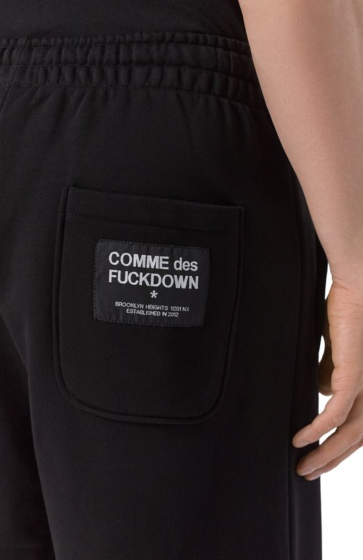 Хлопковые шорты Comme des Fuckdown CFABM01905 Чёрный  CFABM01905 Фото 5