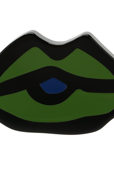 Фигурная брошь MARNI зеленого цвета по цене 5715 руб., арт. M001VU-M000H, фото 3 Фигурная брошь MARNI, арт. M001VU-M000H, фото 3