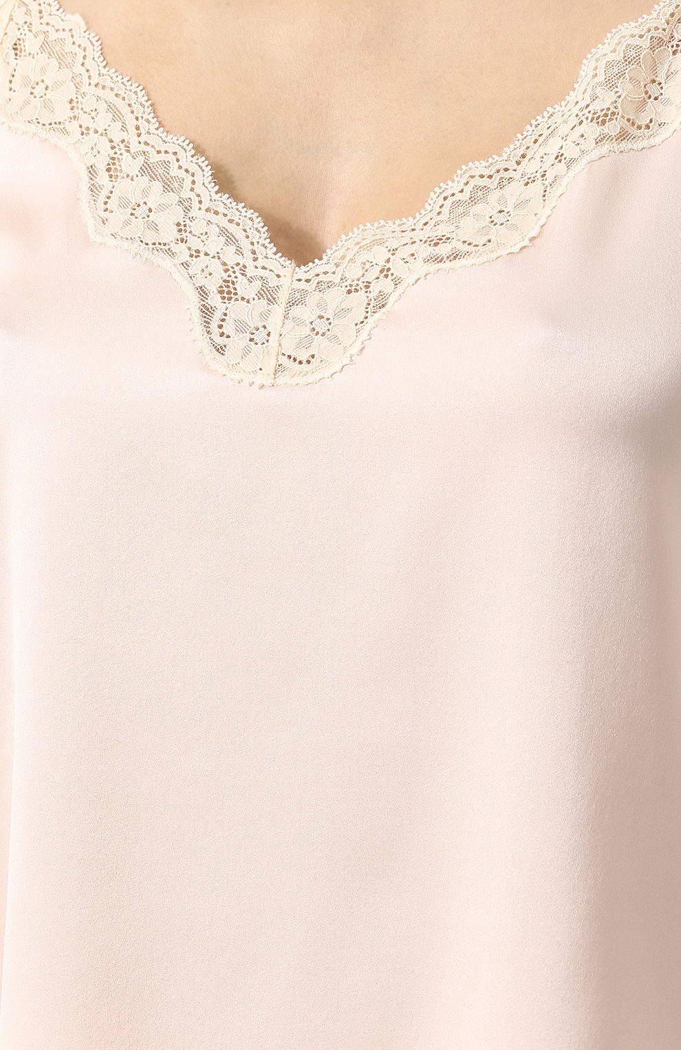 Шелковый топ с кружевной отделкой VANNINA VESPERINI, арт. VVPE18-40, фото 5