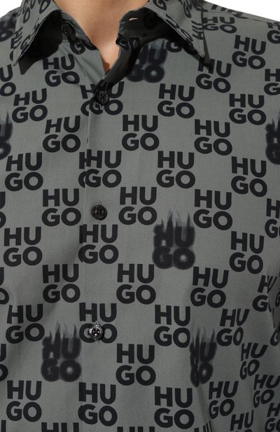 Хлопковая рубашка HUGO, арт. 50534257, фото 5