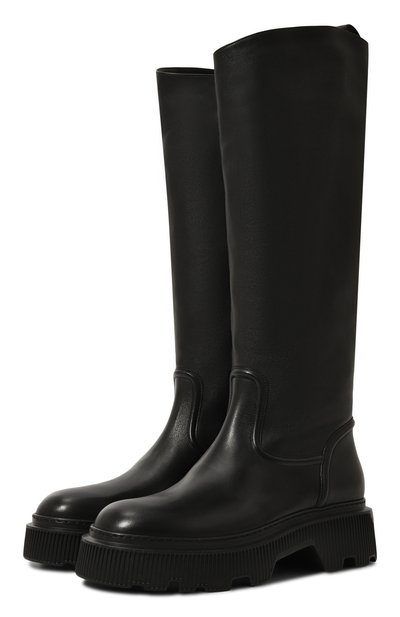 Женские кожаные сапоги SANTONI, арт. WSCG71108NERTAIY