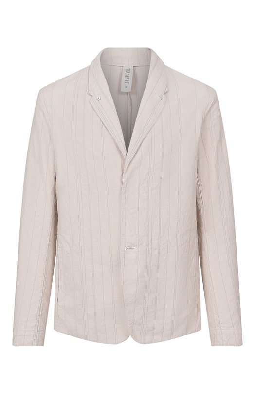 Хлопковый пиджак Transit CFUTRCL211 Бежевый CFUTRCL211