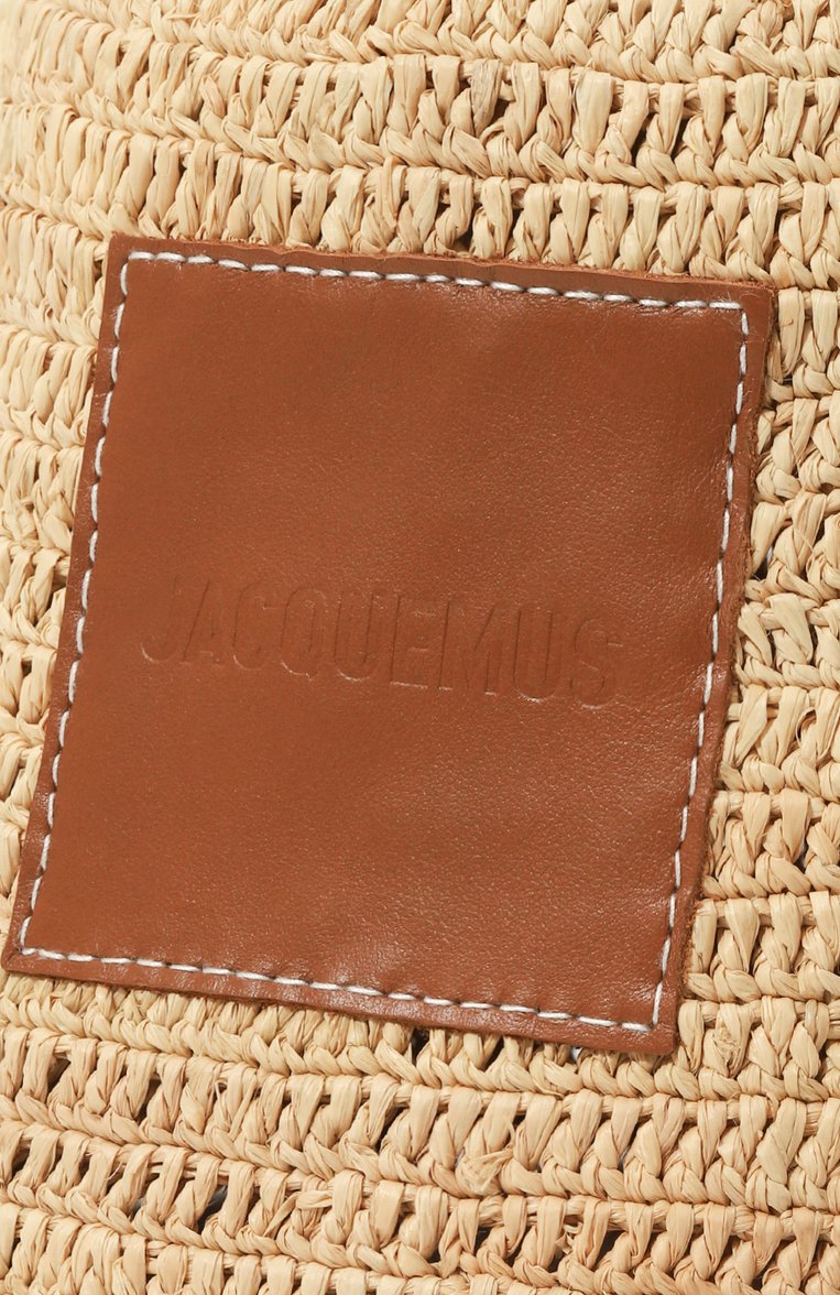 Женская панама JACQUEMUS бежевого цвета, арт. 24E/245AC642 | Фото 4 (Нос: Не проставлено; Материал: Рафия)