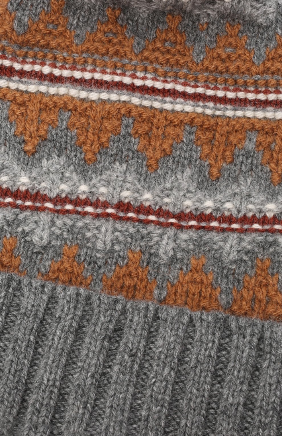 Кашемировая шапка LORO PIANA серого цвета по цене 66400 руб., арт. FAL9616, фото 3 Кашемировая шапка LORO PIANA, арт. FAL9616, фото 3