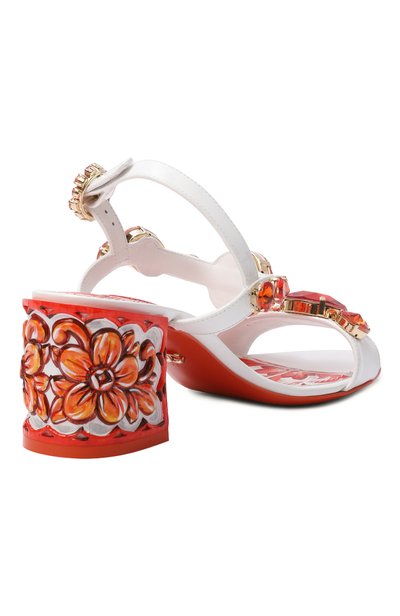 Кожаные босоножки keira 60 DOLCE & GABBANA, арт. CR1733/AT848, фото 5