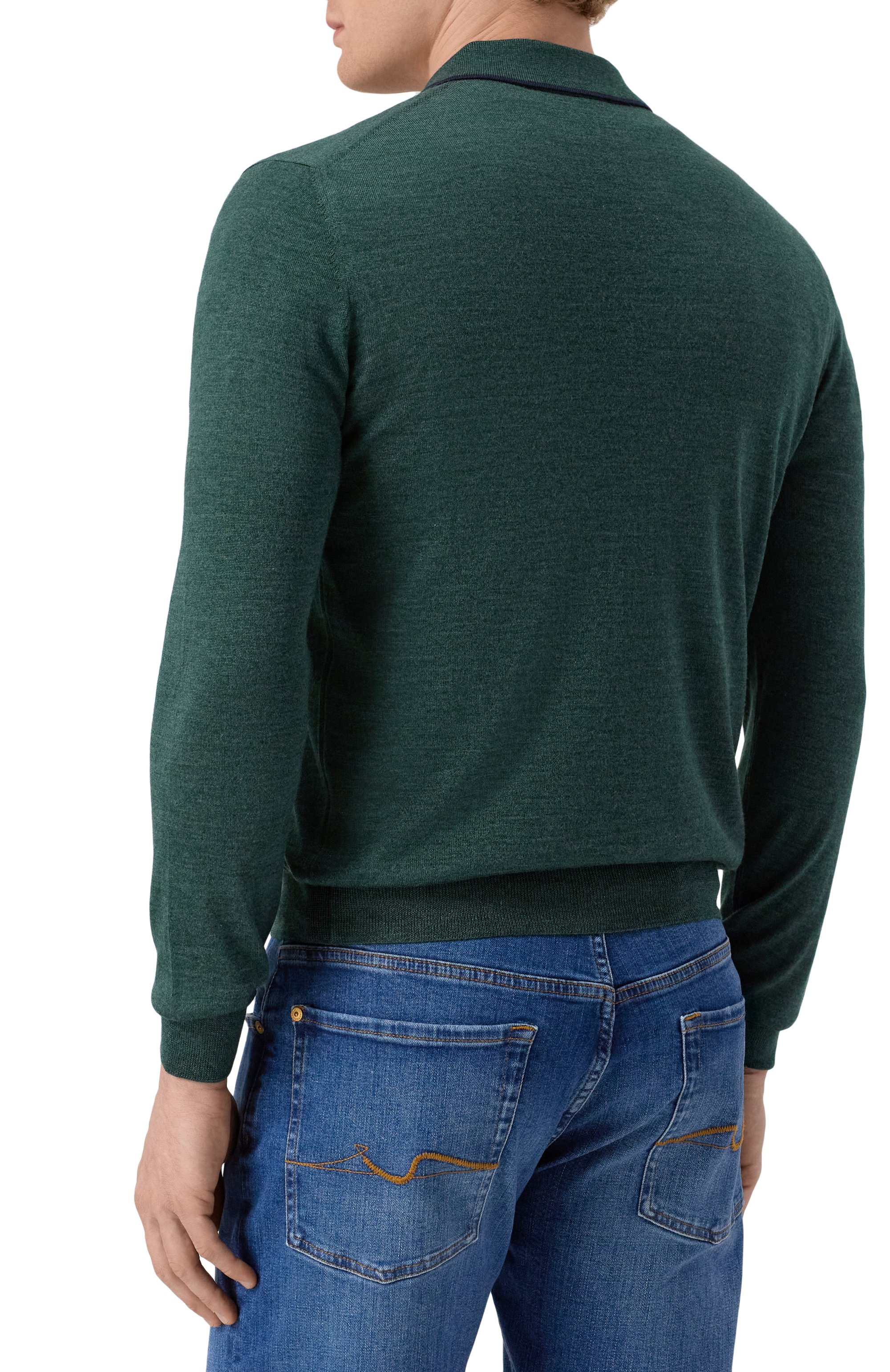 Поло из шерсти и шелка GRAN SASSO, арт. 57146/13125, фото 4