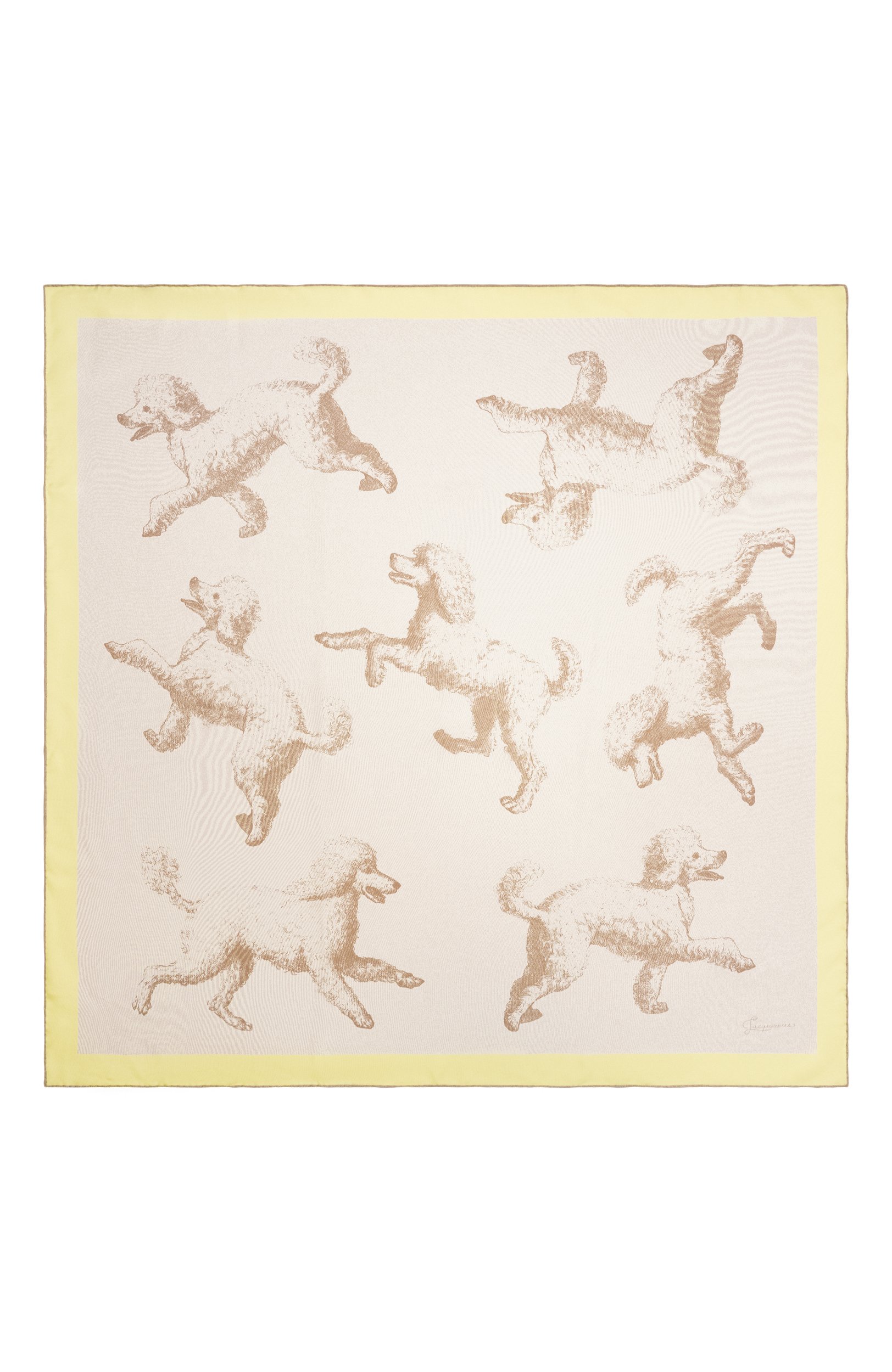 Шелковый платок JACQUEMUS кремового цвета по цене 39750 руб., арт. 26HACU00872/AW00263, фото 4 Шелковый платок JACQUEMUS, арт. 26HACU00872/AW00263, фото 4