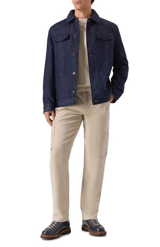 Джинсовая куртка-рубашка Kiton UW2222V0438H03 Синий  UW2222V0438H03 Фото 2