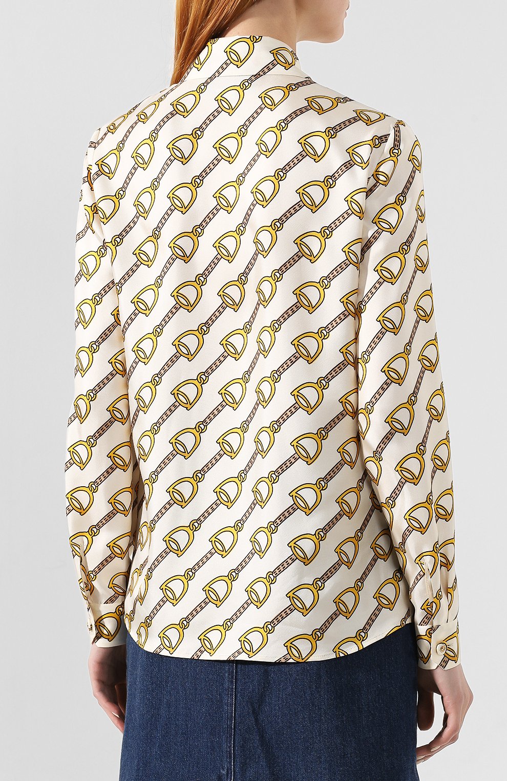 Шелковая блузка GUCCI, арт. 565371/ZABD3, фото 4