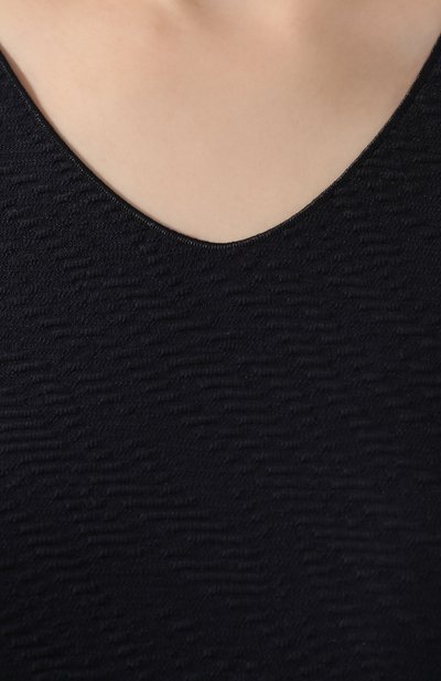 Топ GIORGIO ARMANI темно-синего цвета по цене 41650 руб., арт. 3HAH70/AJHHZ, фото 5 Топ GIORGIO ARMANI, арт. 3HAH70/AJHHZ, фото 5