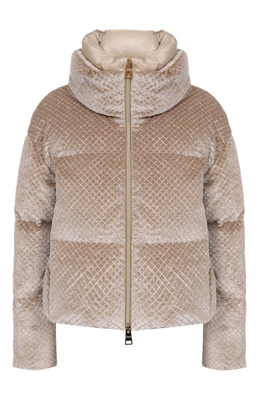 Пуховик с отделкой пайетками Herno PI002161D/12751 Бежевый PI002161D/12751