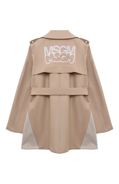 Хлопковый тренч MSGM KIDS, арт. S4MSJGC0088, фото 2