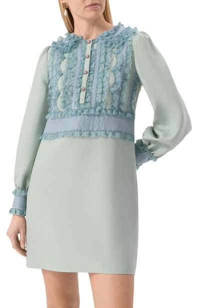 Платье из шерсти и шелка VALENTINO, арт. 6B3VAEJ61CF, фото 3