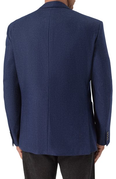 Шерстяной пиджак STEFANO RICCI темно-синего цвета по цене 857500 руб., арт. S1RF4322T0/WK002T/60, фото 5 Шерстяной пиджак STEFANO RICCI, арт. S1RF4322T0/WK002T/60, фото 5