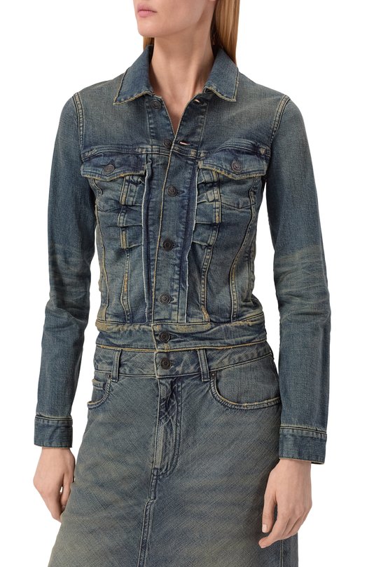 Джинсовая куртка Balenciaga 849899/TTW89 Синий  849899/TTW89 Фото 3