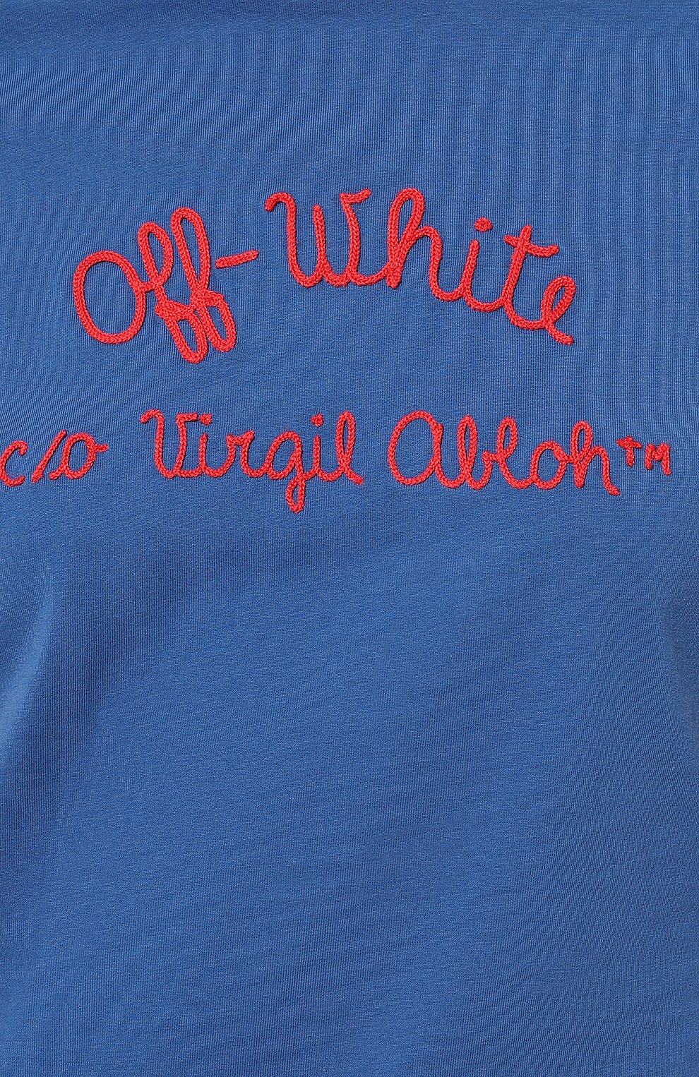 Хлопковая футболка OFF-WHITE, арт. 0WAA112F24JER001, фото 5