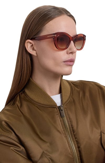 Солнцезащитные очки TOM FORD розового цвета по цене 51450 руб., арт. TF1285 42F, фото 2 Солнцезащитные очки TOM FORD, арт. TF1285 42F, фото 2