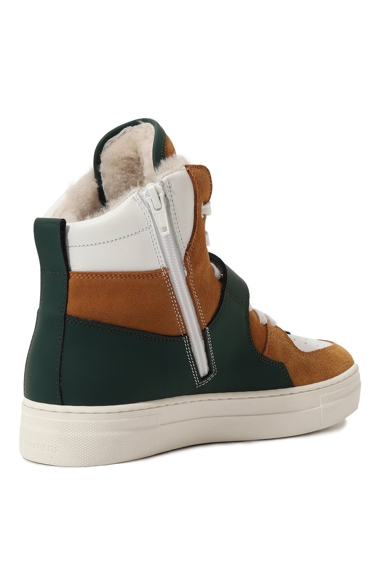 Высокие кеды из кожи DSQUARED2, арт. 75524/36-40, фото 1