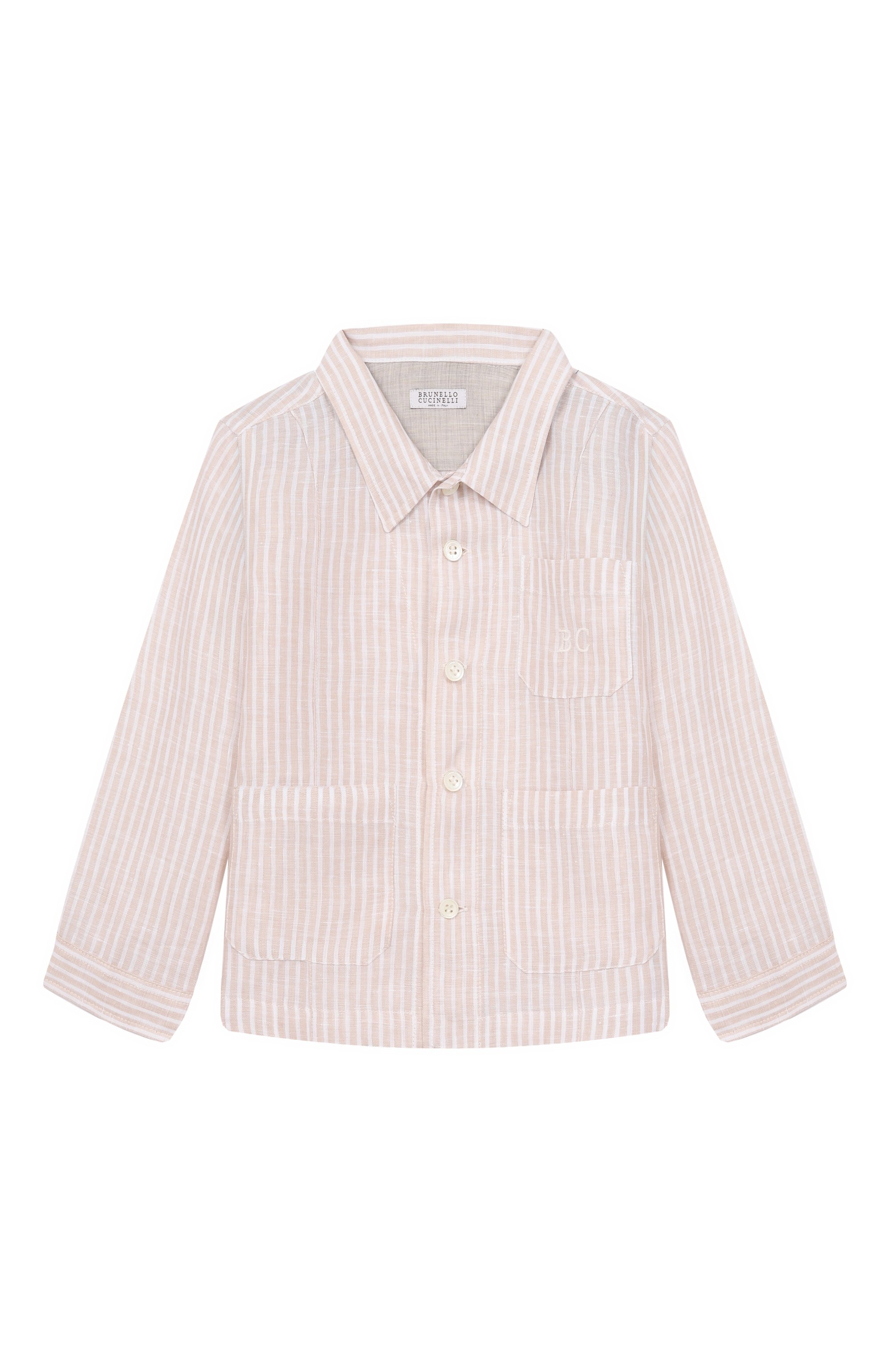 Льняная рубашка BRUNELLO CUCINELLI, арт. BH762CA03R, фото 1