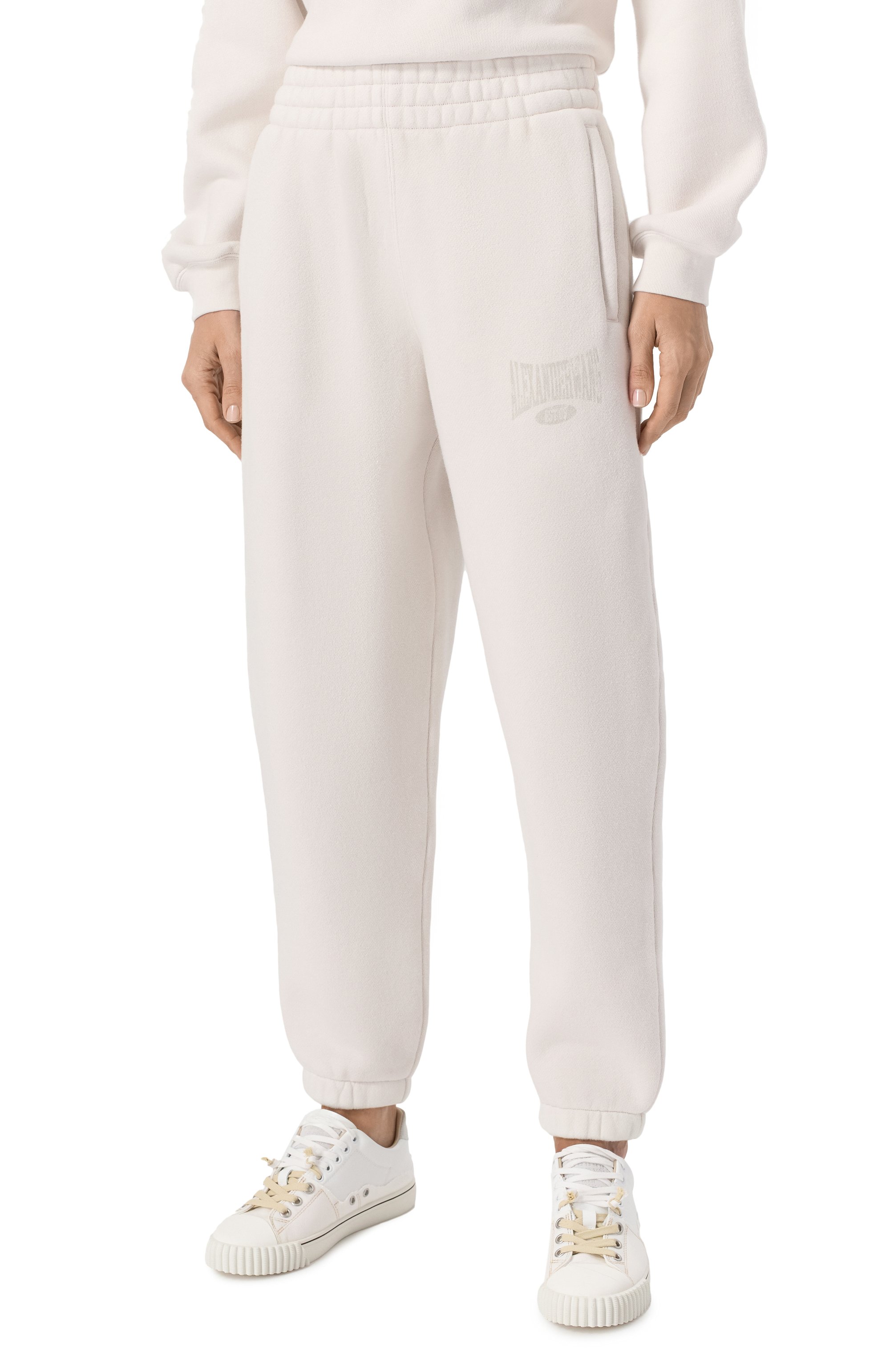 Хлопковые джоггеры ALEXANDERWANG.T молочного цвета по цене 49700 руб., арт. 4CC2254420, фото 3 Хлопковые джоггеры ALEXANDERWANG.T, арт. 4CC2254420, фото 3