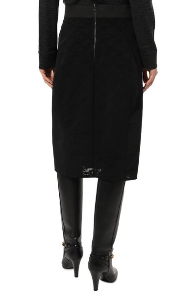 Юбка DOLCE & GABBANA черного цвета по цене 85800 руб., арт. F4Z81T/GDC38, фото 4 Юбка DOLCE & GABBANA, арт. F4Z81T/GDC38, фото 4