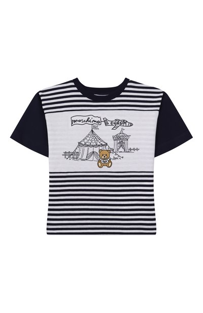 Хлопковая футболка MOSCHINO, арт. HUM053/LAE08/4-8