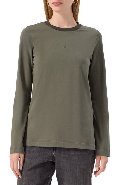 Хлопковый лонгслив LORENA ANTONIAZZI, арт. TS10A/4577, фото 3