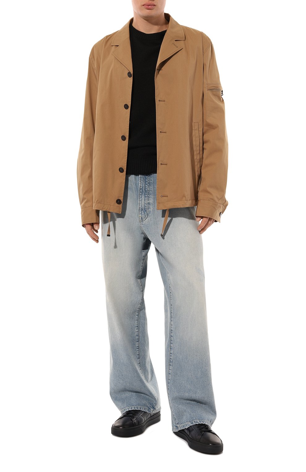 Кожаные кеды gloria SANTONI, арт. MBGT217790CNPSS5, фото 2