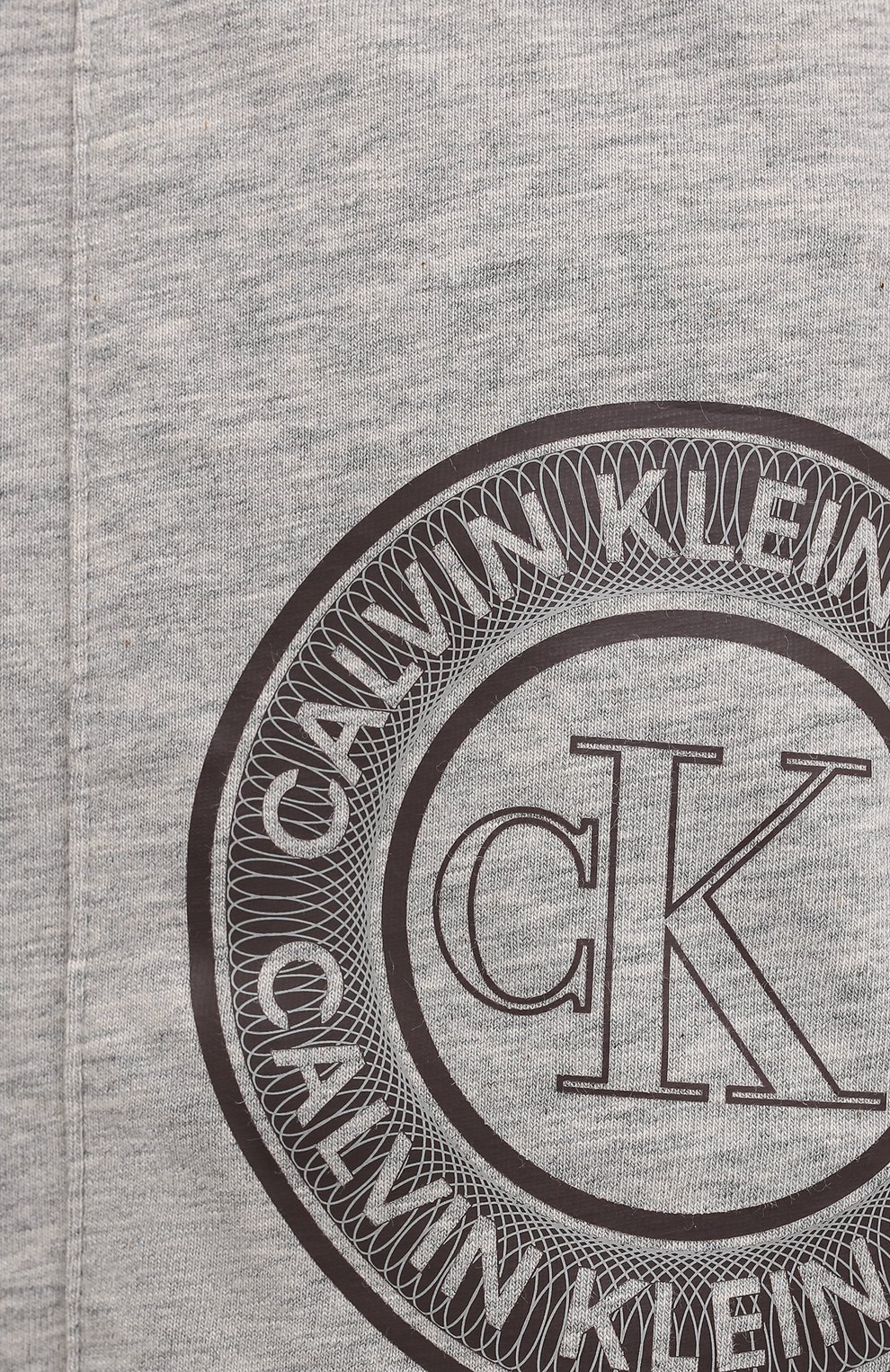 Хлопковая футболка CALVIN KLEIN серого цвета по цене 5520 руб., арт. QS6601E, фото 5 Хлопковая футболка CALVIN KLEIN, арт. QS6601E, фото 5